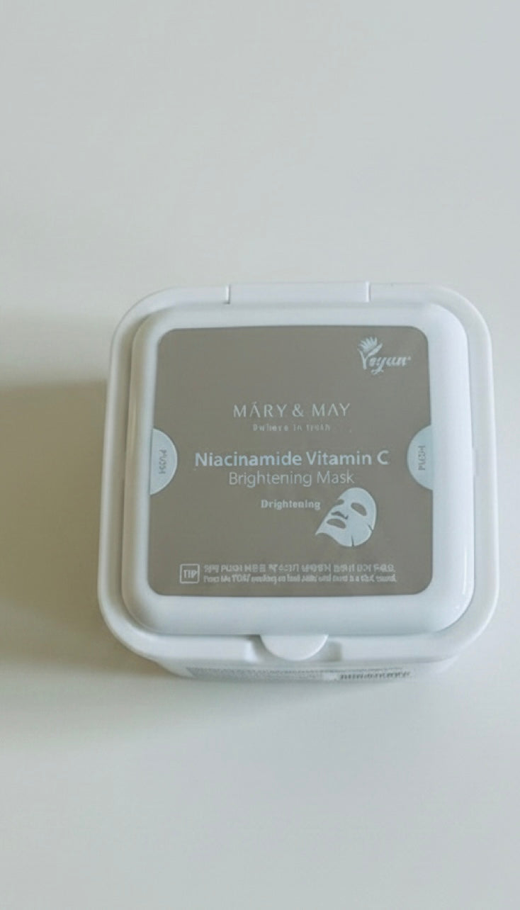 Mary & May Niacinamide Vitamin C Brightening Mask – 30 Tuchmasken